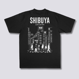 Shibuya miesto marškiniai