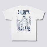 Shibuya miesto marškiniai