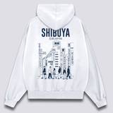 Shibuya miesto džemperis su gobtuvu