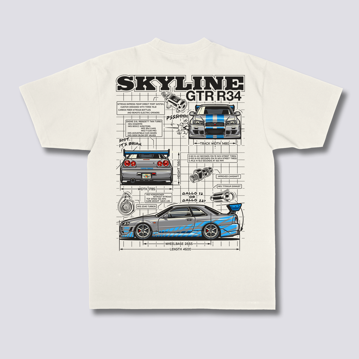 Skyline projekto marškiniai