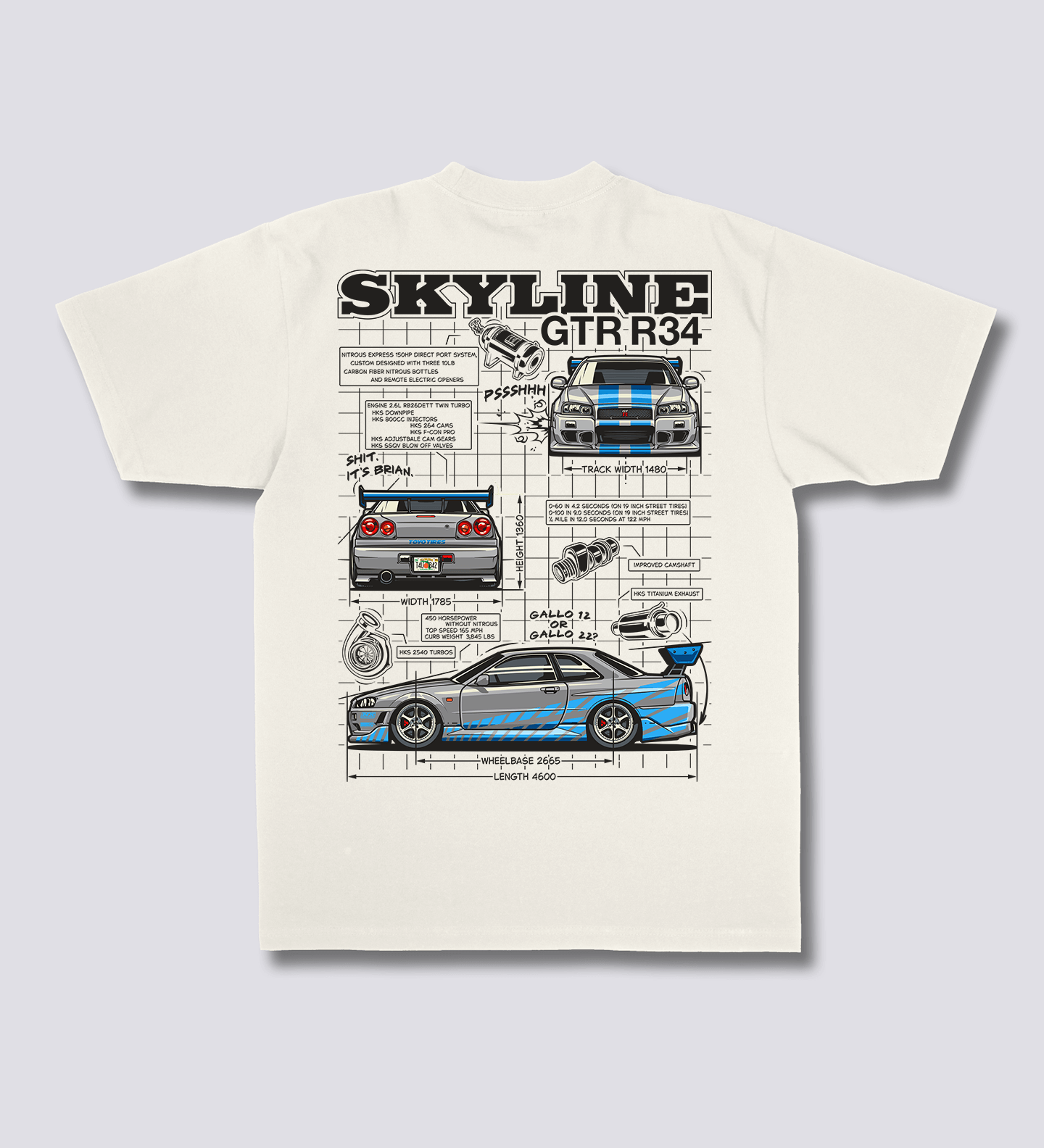 Skyline projekto marškiniai