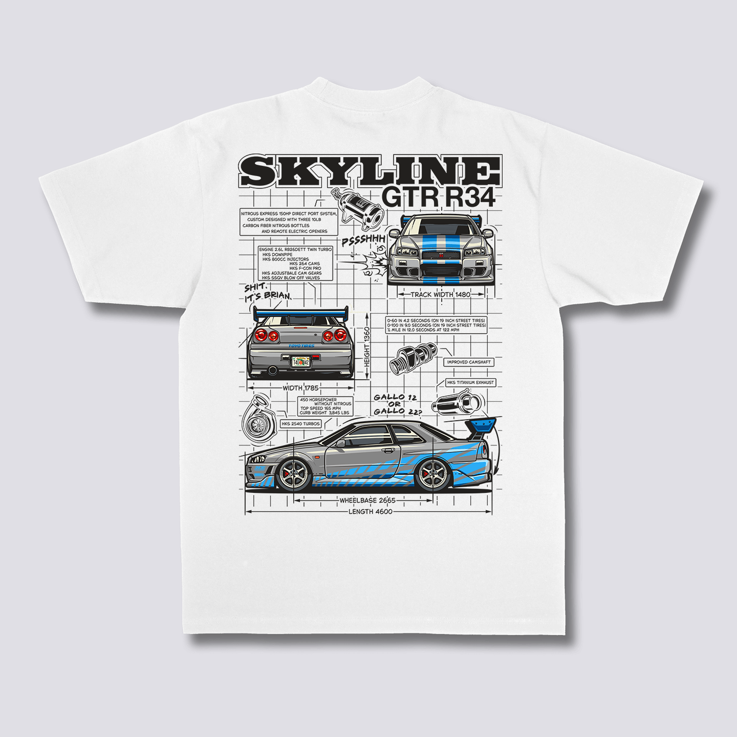 Skyline projekto marškiniai