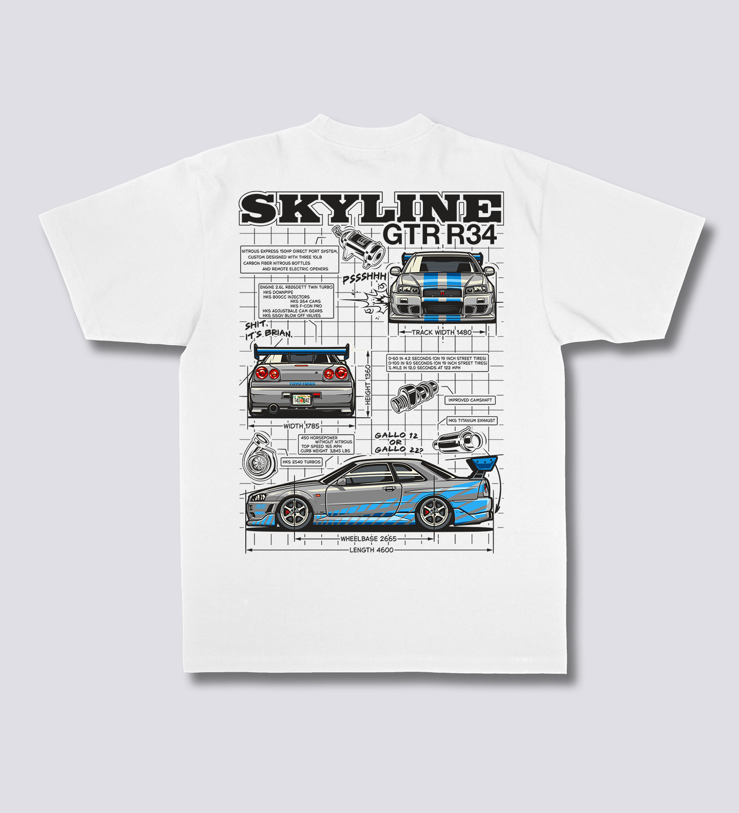 Skyline projekto marškiniai