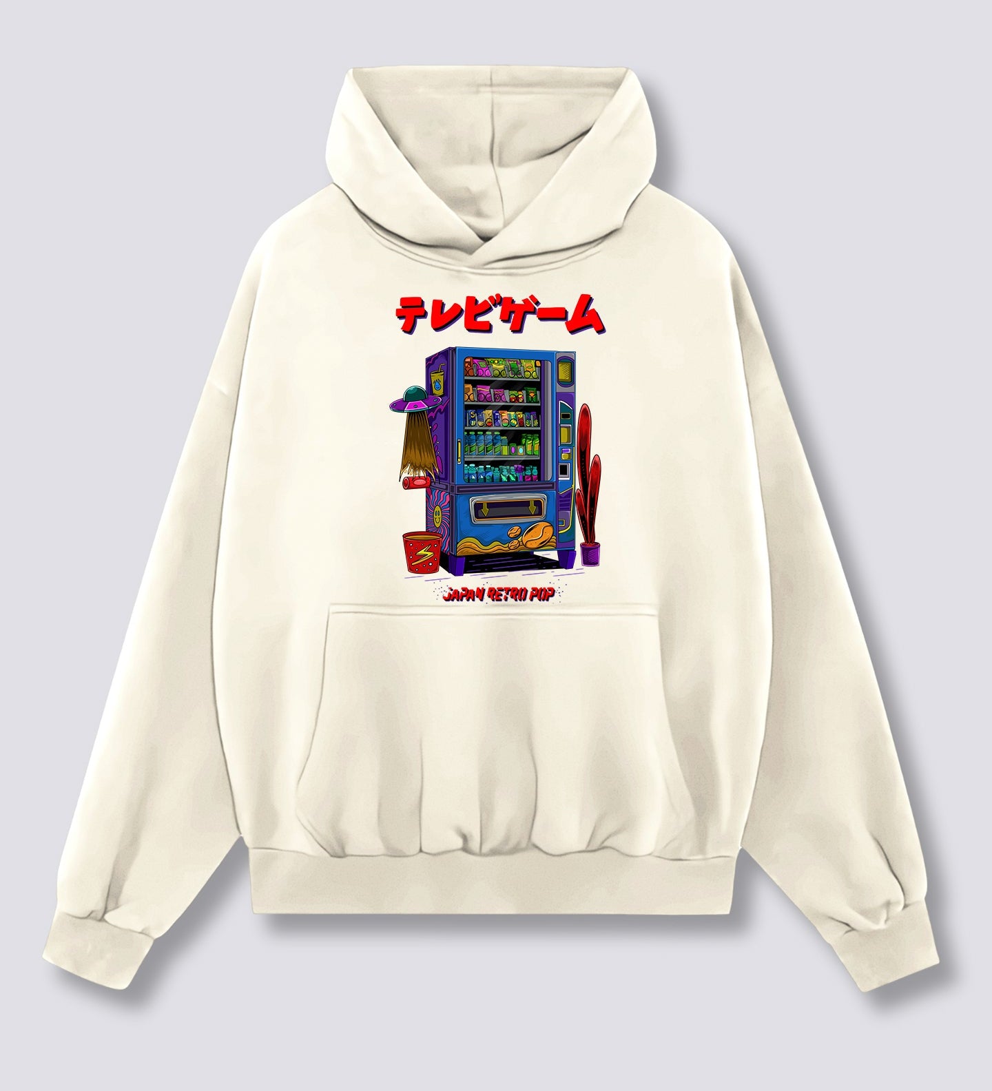 Priekinis Spaudinys - Užkandžių Mašinos Hoodie