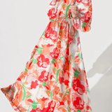 Celine | Abito Femminile con Motivo Floreale