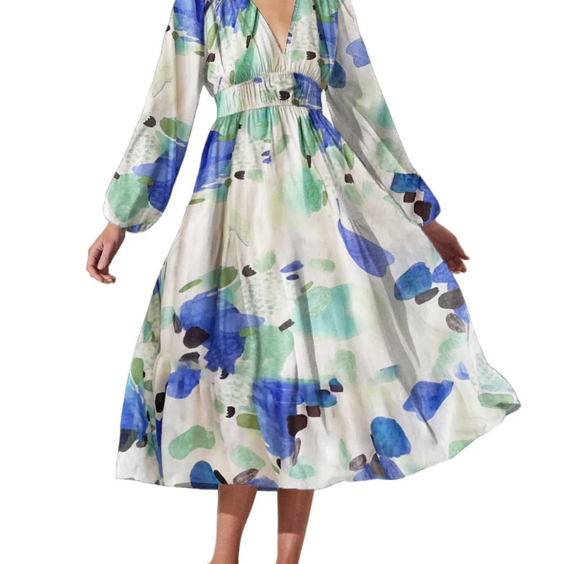 Celine | Abito Femminile con Motivo Floreale