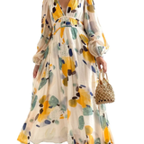 Celine | Abito Femminile con Motivo Floreale