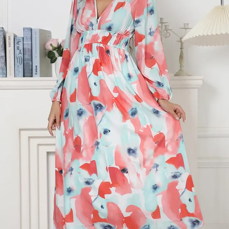 Celine | Abito Femminile con Motivo Floreale
