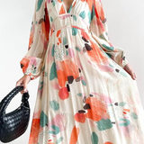 Celine | Abito Femminile con Motivo Floreale