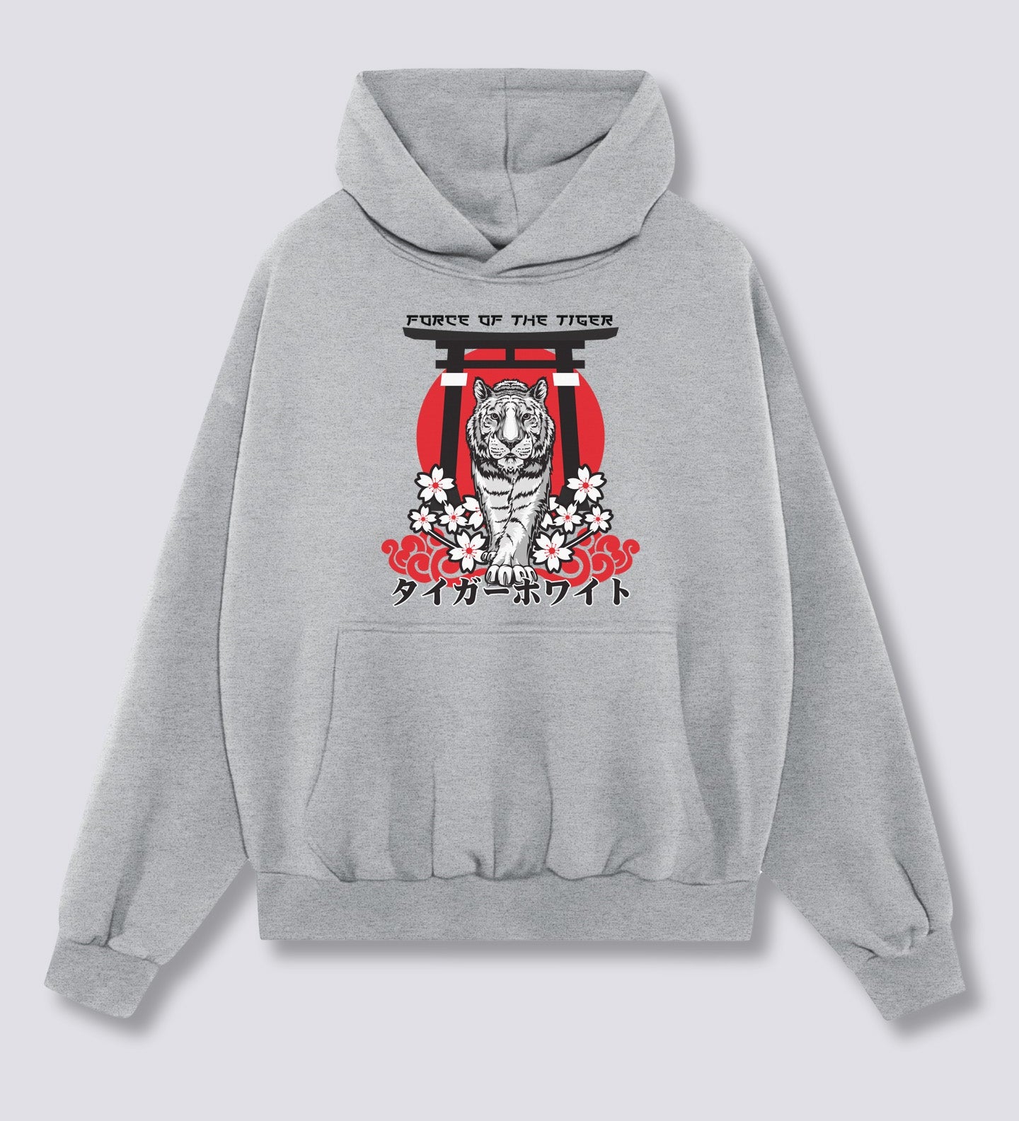 Priekinis Spaudinys - Tigro Pajėgų Hoodie