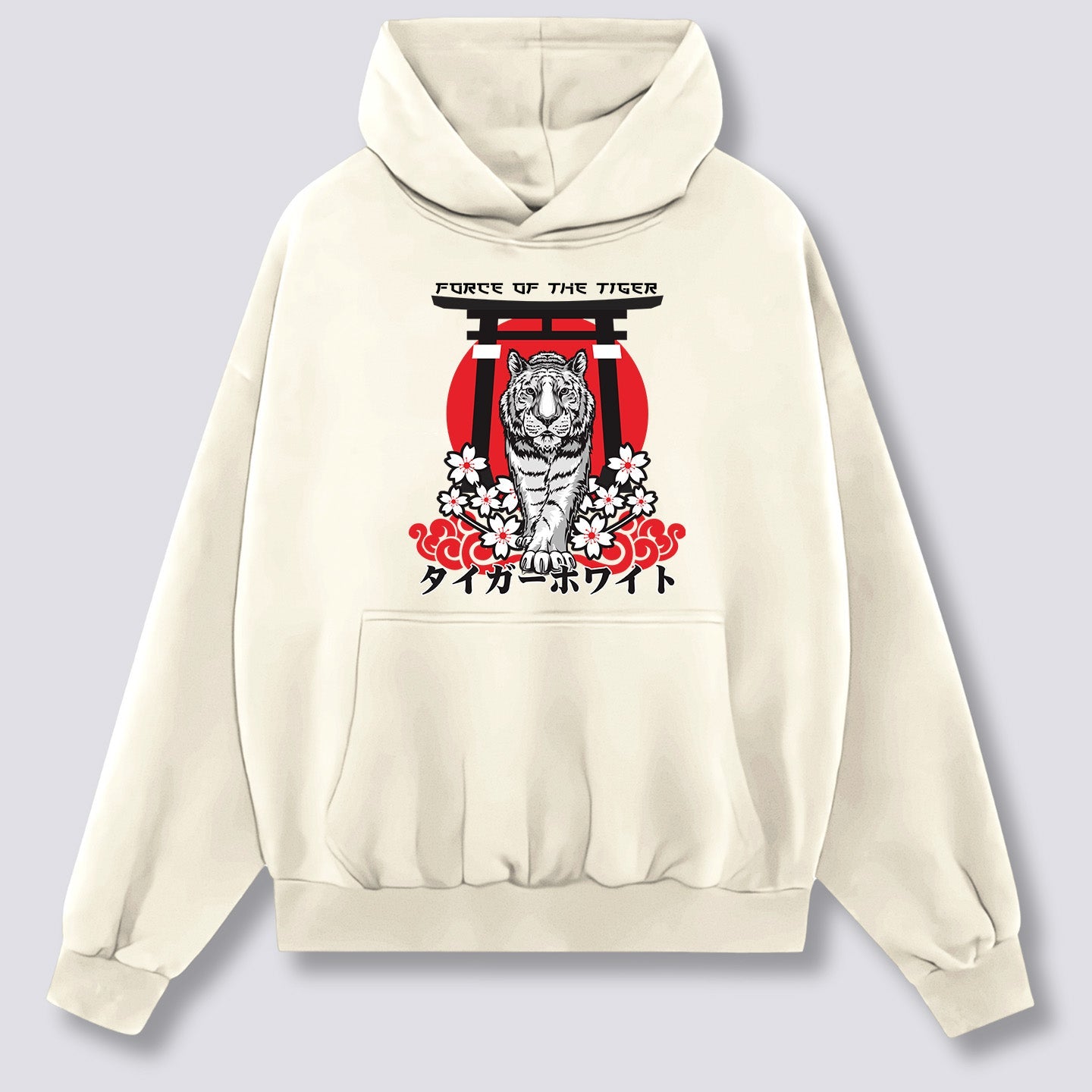 Priekinis Spaudinys - Tigro Pajėgų Hoodie