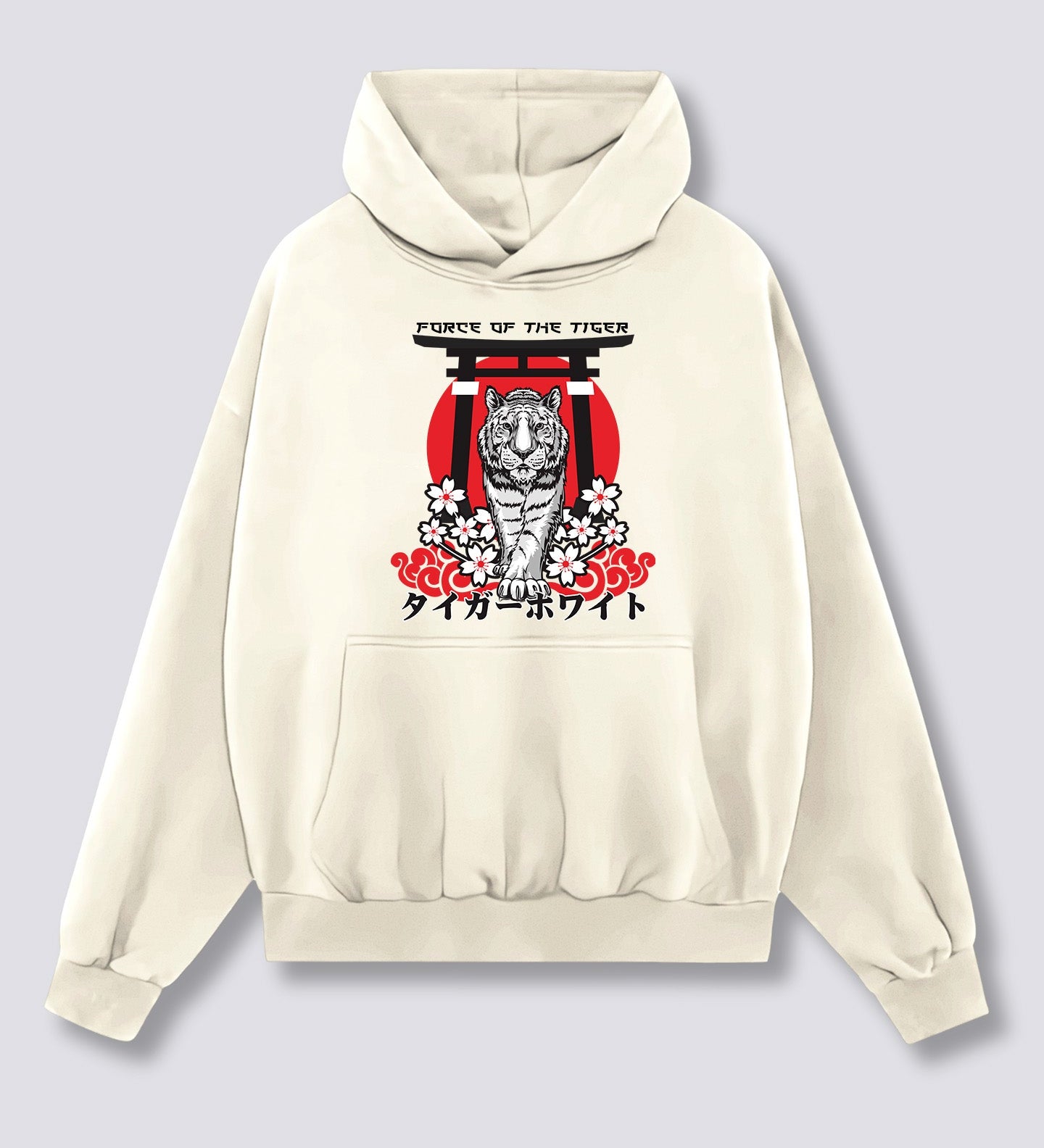 Priekinis Spaudinys - Tigro Pajėgų Hoodie