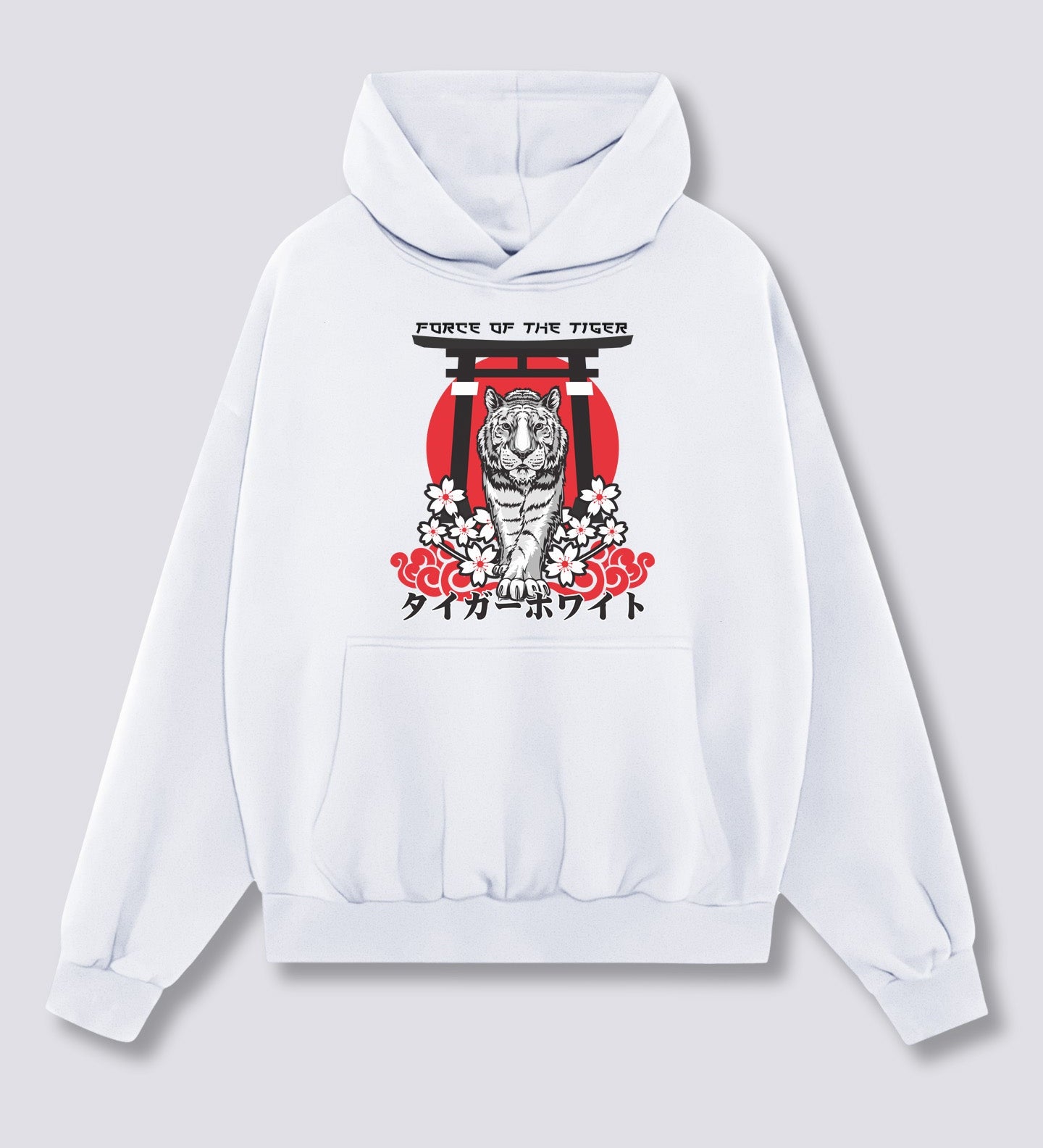Priekinis Spaudinys - Tigro Pajėgų Hoodie