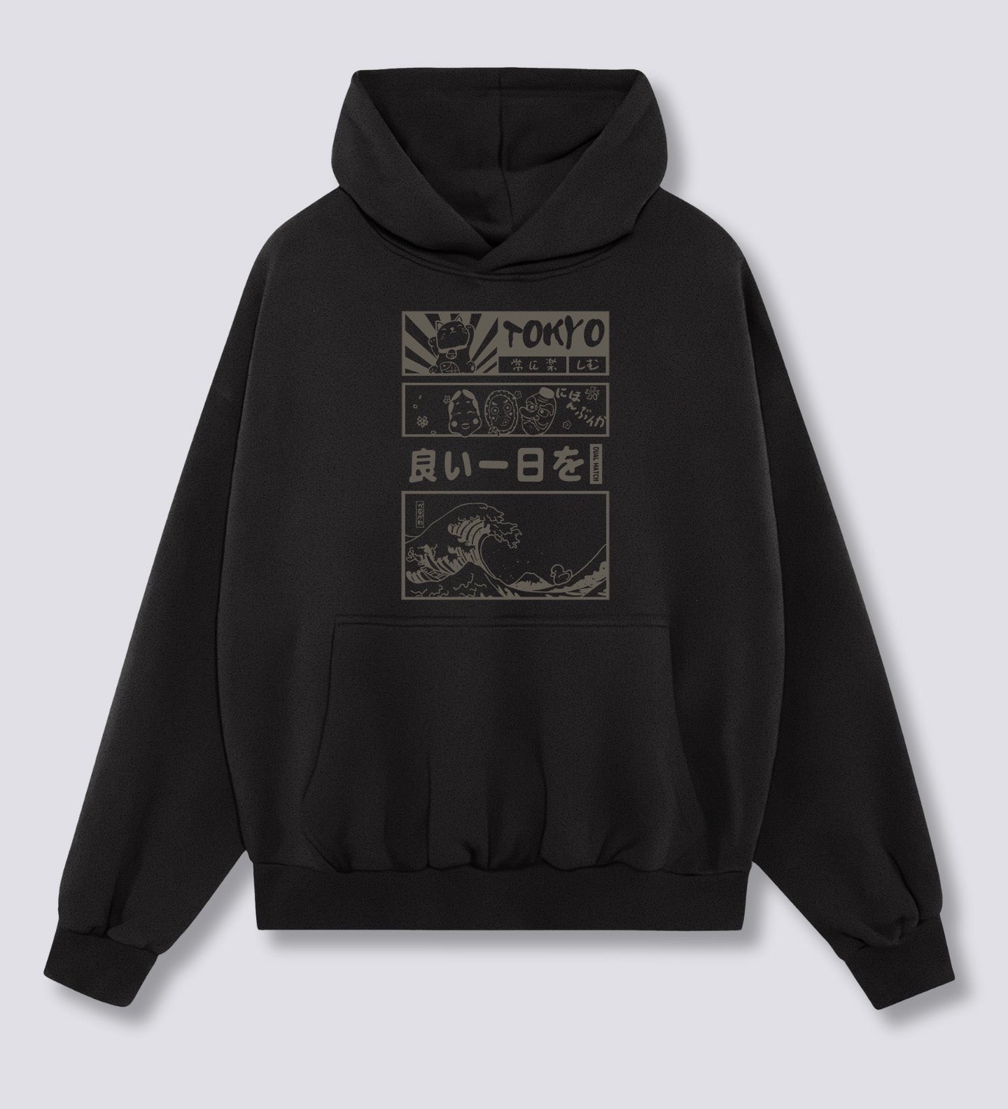 Priekinis Spaudinys - Tokijo Banga Hoodie