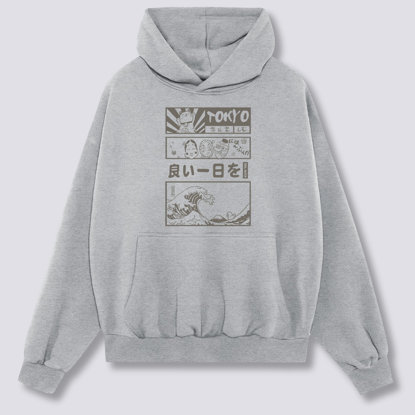 Priekinis Spaudinys - Tokijo Banga Hoodie
