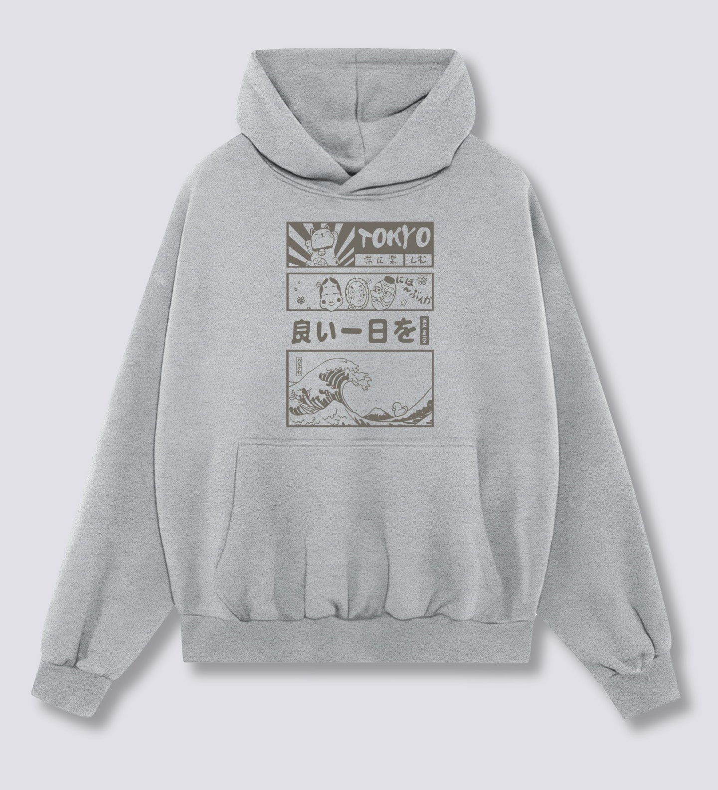 Priekinis Spaudinys - Tokijo Banga Hoodie
