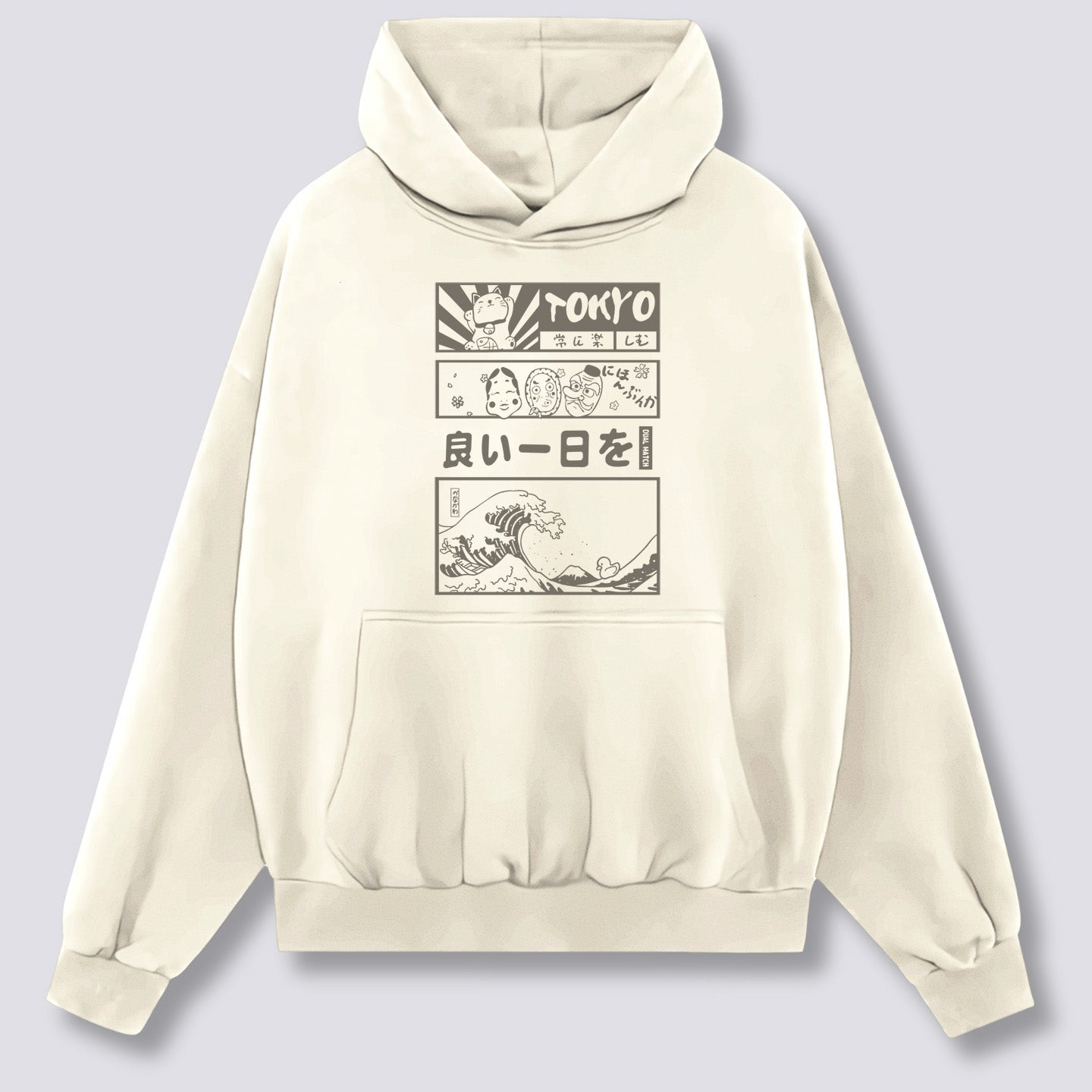 Priekinis Spaudinys - Tokijo Banga Hoodie