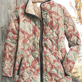 Vlasta – Quilted Jacket with Floral Pattern
