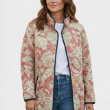 Vlasta – Quilted Jacket with Floral Pattern