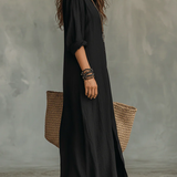 STASĖ – Elegantiška maxi suknelė su sagomis
