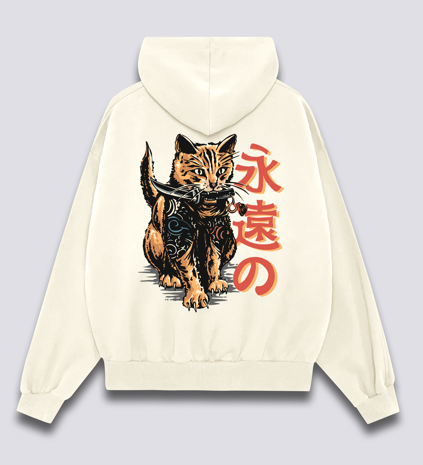 Yakuza Katės Hoodie