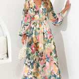 Celine | Abito Femminile con Motivo Floreale