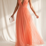 Ginevra | Maxi Abito Luce Corallo