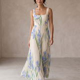 Oriah™ | A-Line gėlėta maxi suknelė