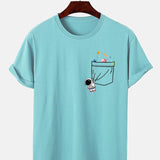 Astronaut Galaxy Pocket Graphic Tee