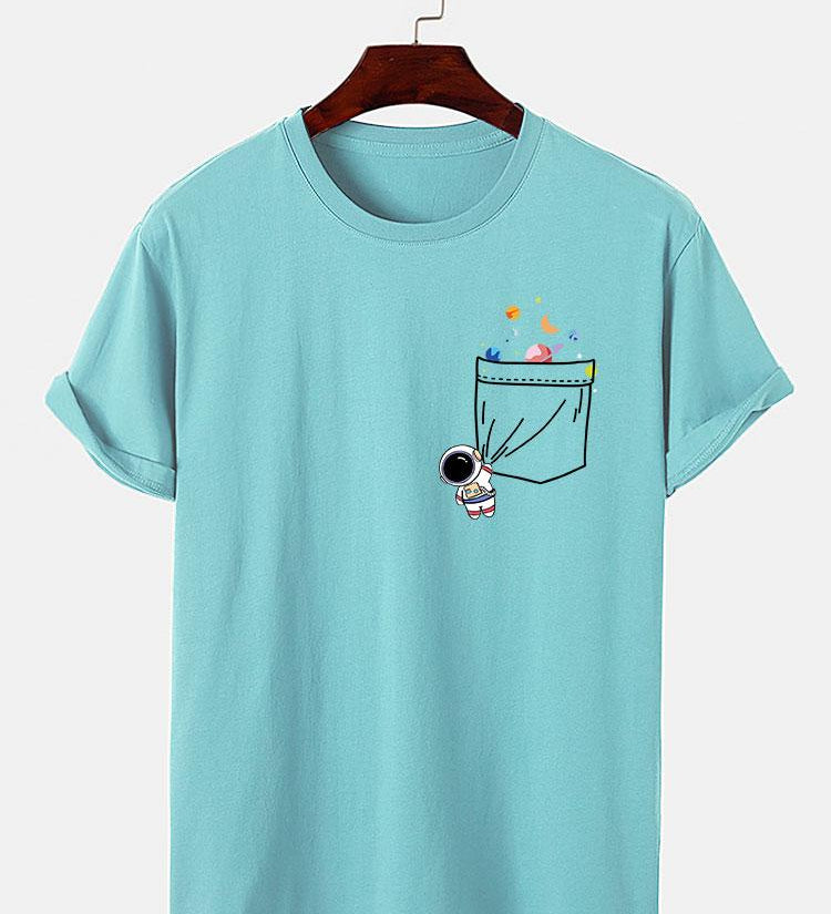 Astronaut Galaxy Pocket Graphic Tee