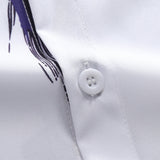 Button-Up Shirt with Brushstroke Print