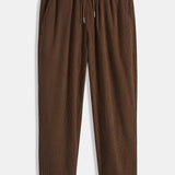 Patchwork Corduroy Shirt & Straight-Leg Corduroy Trousers
