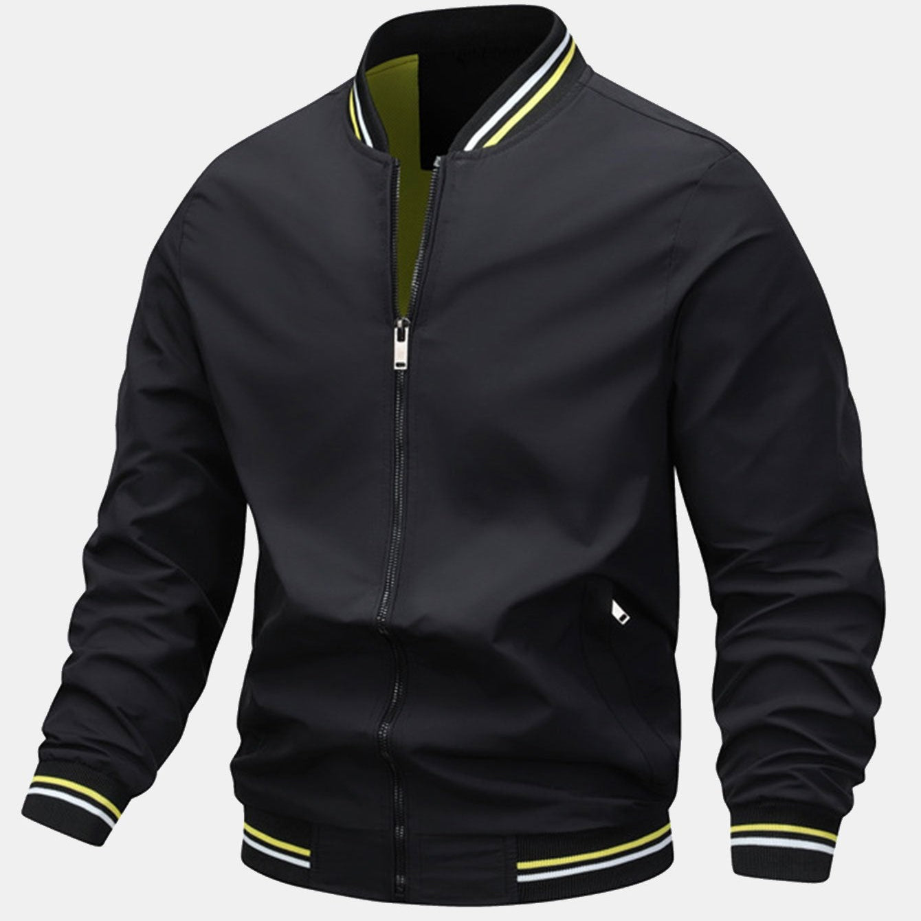 Zippered Bomber Jacket