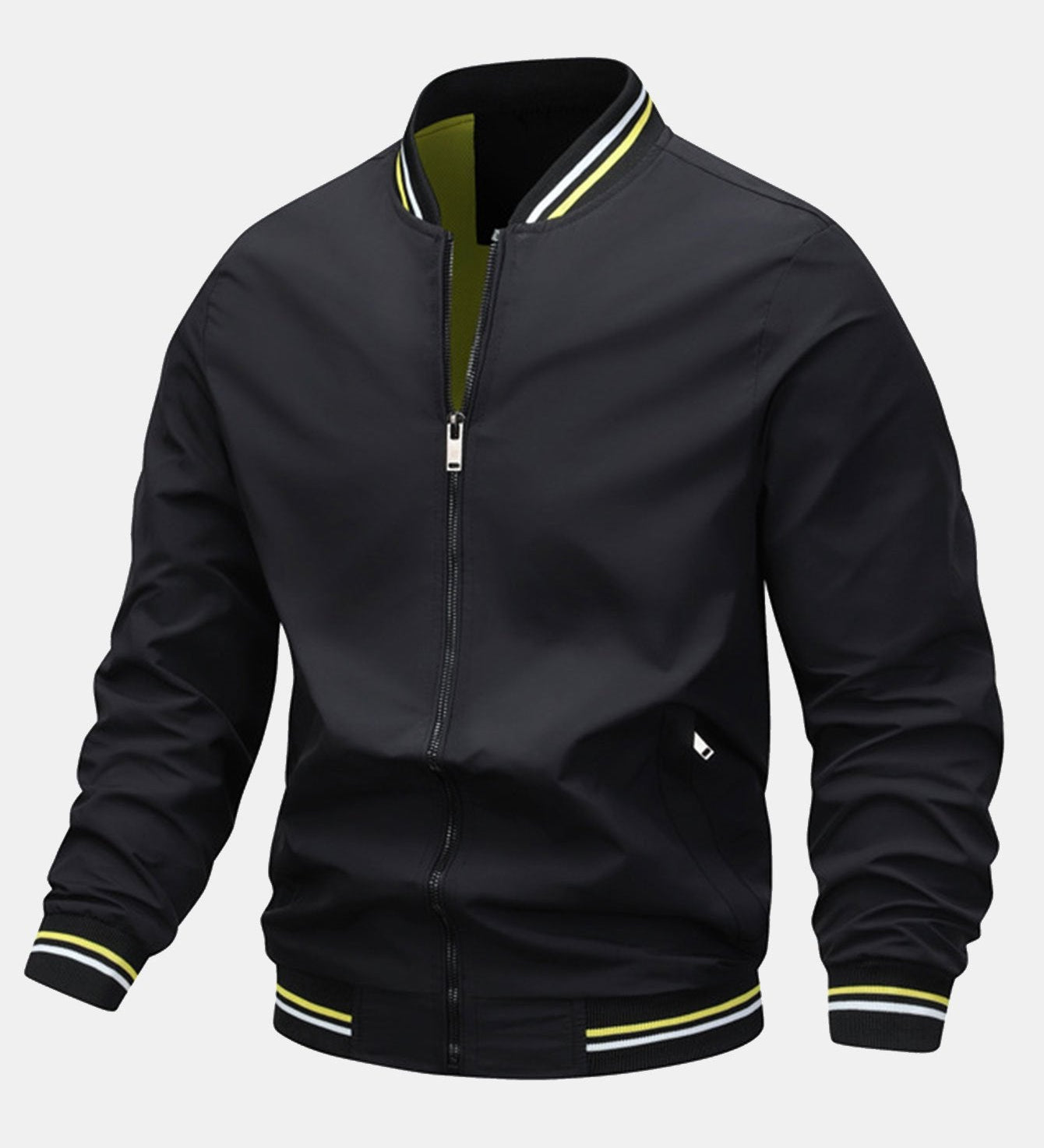 Zippered Bomber Jacket