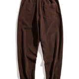 Drawstring Corduroy Joggers