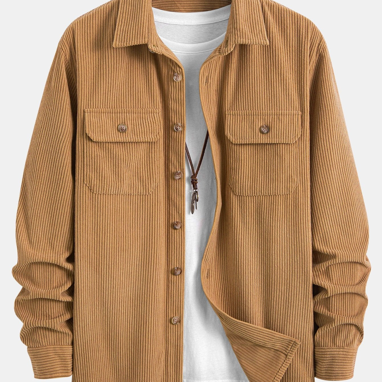 Two-Pocket Corduroy Shirt