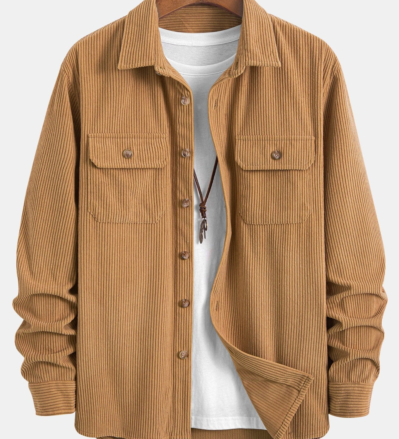 Two-Pocket Corduroy Shirt