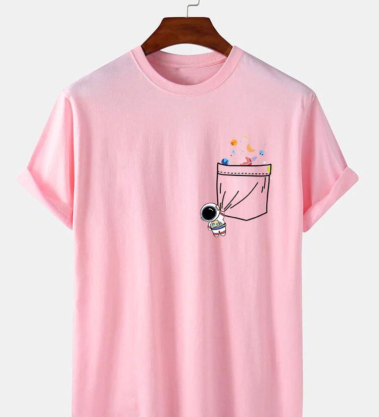 Astronaut Galaxy Pocket Graphic Tee