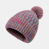 Pom Pom Jacquard Knit Beanie