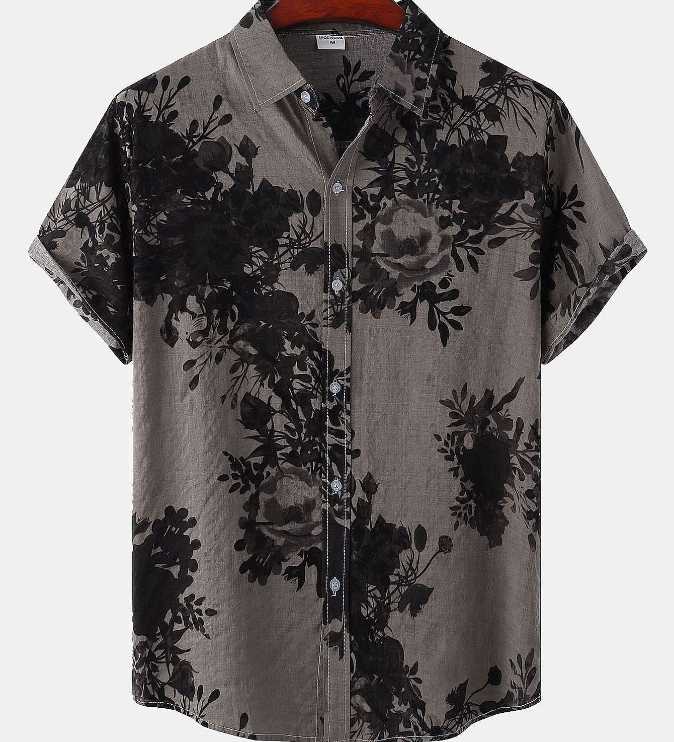 Floral Ink Print Shirt