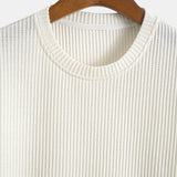 Waffle Knit Arc Hem Tee