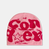 Trendy Knit Beanie Hat with Fashion Slogan Design
