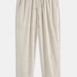 Patchwork Corduroy Shirt & Straight-Leg Corduroy Trousers