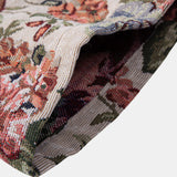 Floral Jacquard Cuban Shirt and Shorts Set