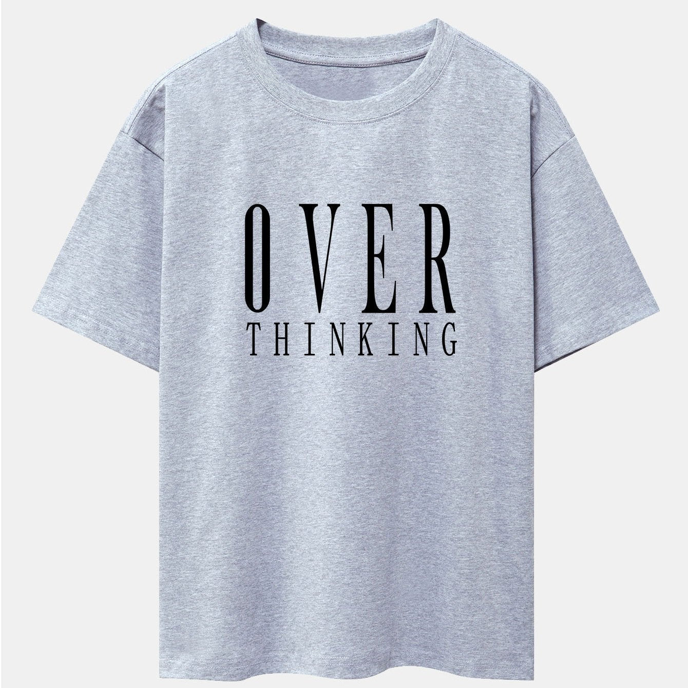 Oversized Drop Shoulder T-Shirt with Slogan Print