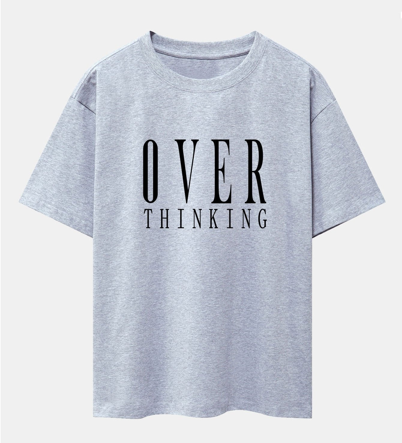 Oversized Drop Shoulder T-Shirt with Slogan Print