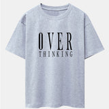 Oversized Drop Shoulder T-Shirt with Slogan Print
