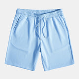 Ribbed Muscle Fit Button-Up Shirt and Shorts Set
