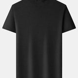 Short Sleeve Muscle-Fit Mock Neck Sweater
