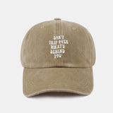 Custom Vintage Washed Cotton Baseball Cap with Personalized Slogan